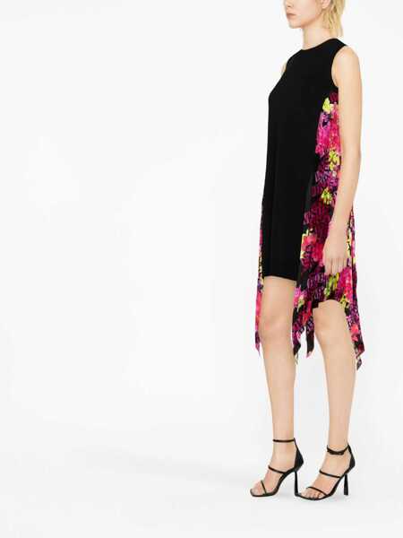 Rochii casual Versace Orchid Logo Dress BLACK Femei (BM 9726821) 4