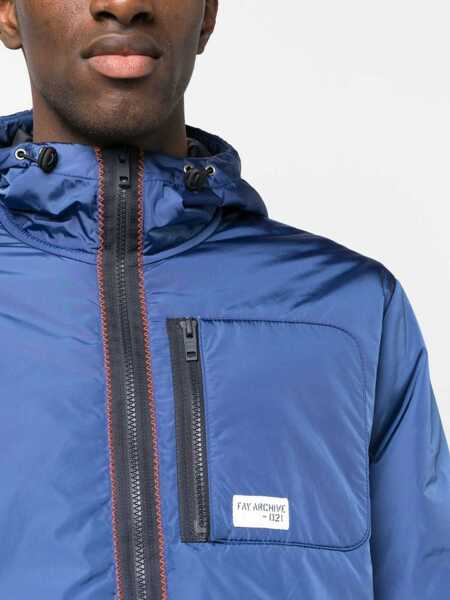 Bomber jacket Fay Bomber Jacket With Logo BLUE Barbati (BM 9727460) 5