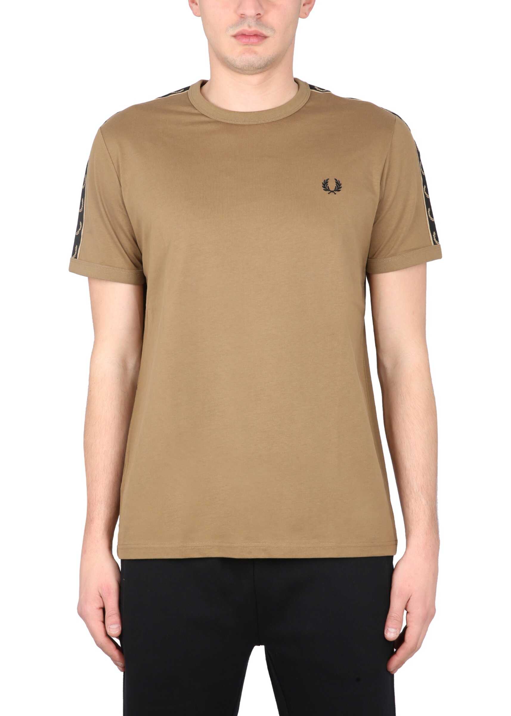 Fred Perry Crewneck T-Shirt BROWN