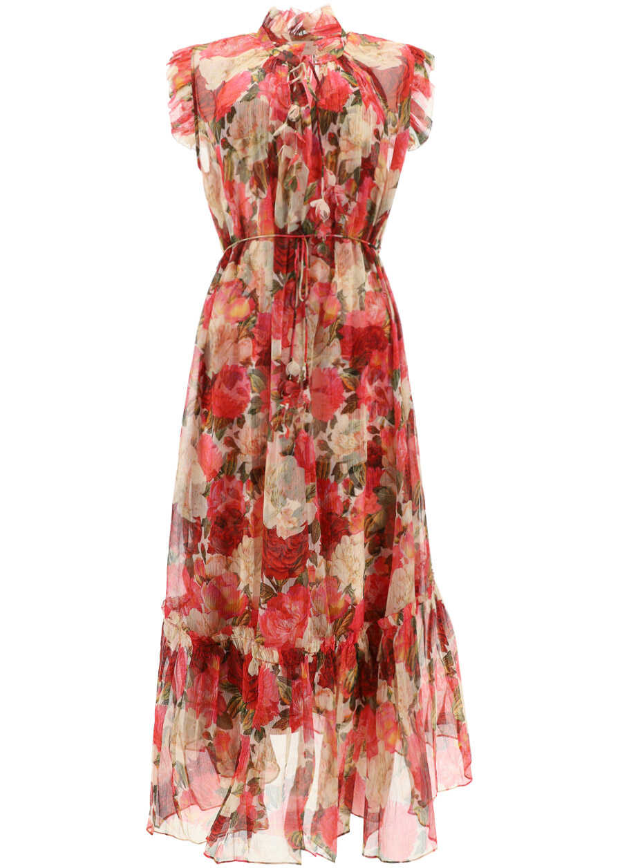 ZIMMERMANN Wonderland Futter Dress PINK PEONIES