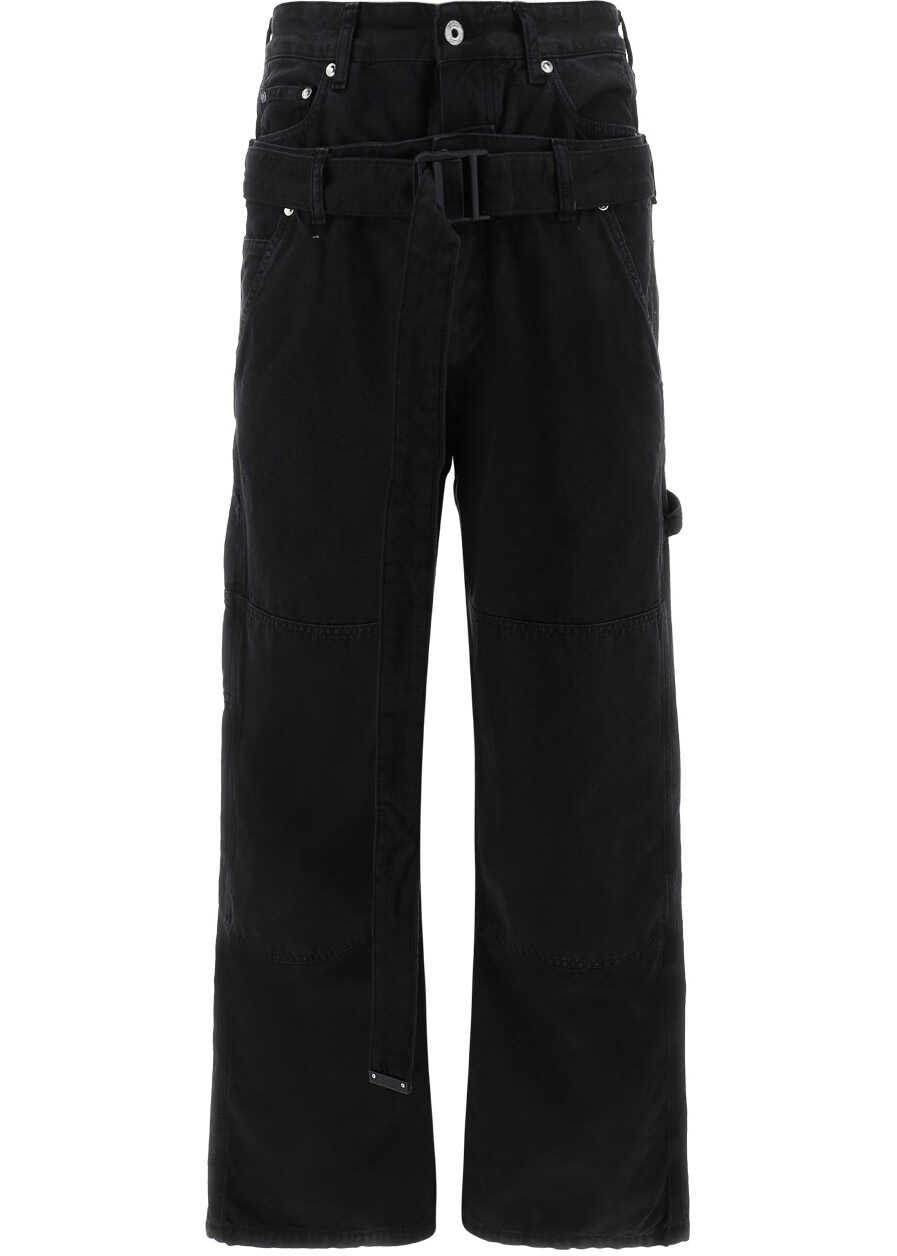 Off-White Wave Off Pants BLACK BLAC