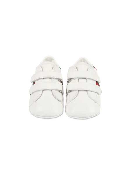 Sneakers Gucci BABY NEW ACE SNKR LTH W/WEB White Fete (BM 9729401) 2