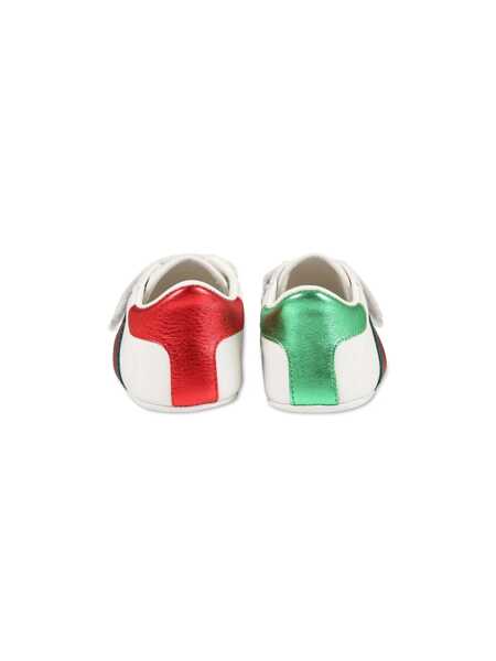 Sneakers Gucci BABY NEW ACE SNKR LTH W/WEB White Fete (BM 9729401) 3