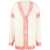 Palm Angels Patent Leather Effect Palm Cardigan WHITE