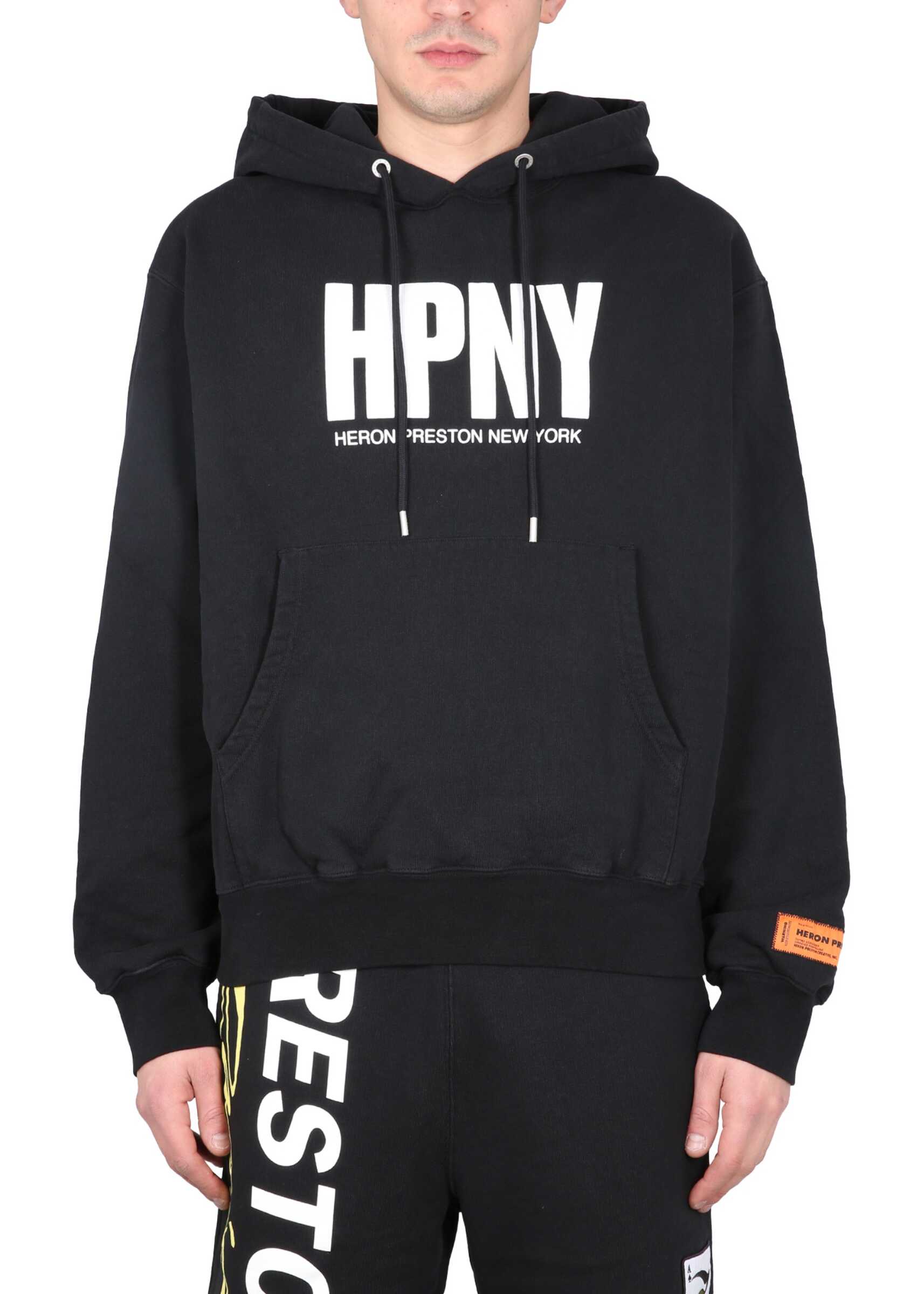 Heron Preston Sweatshirt With Logo Print BLACK