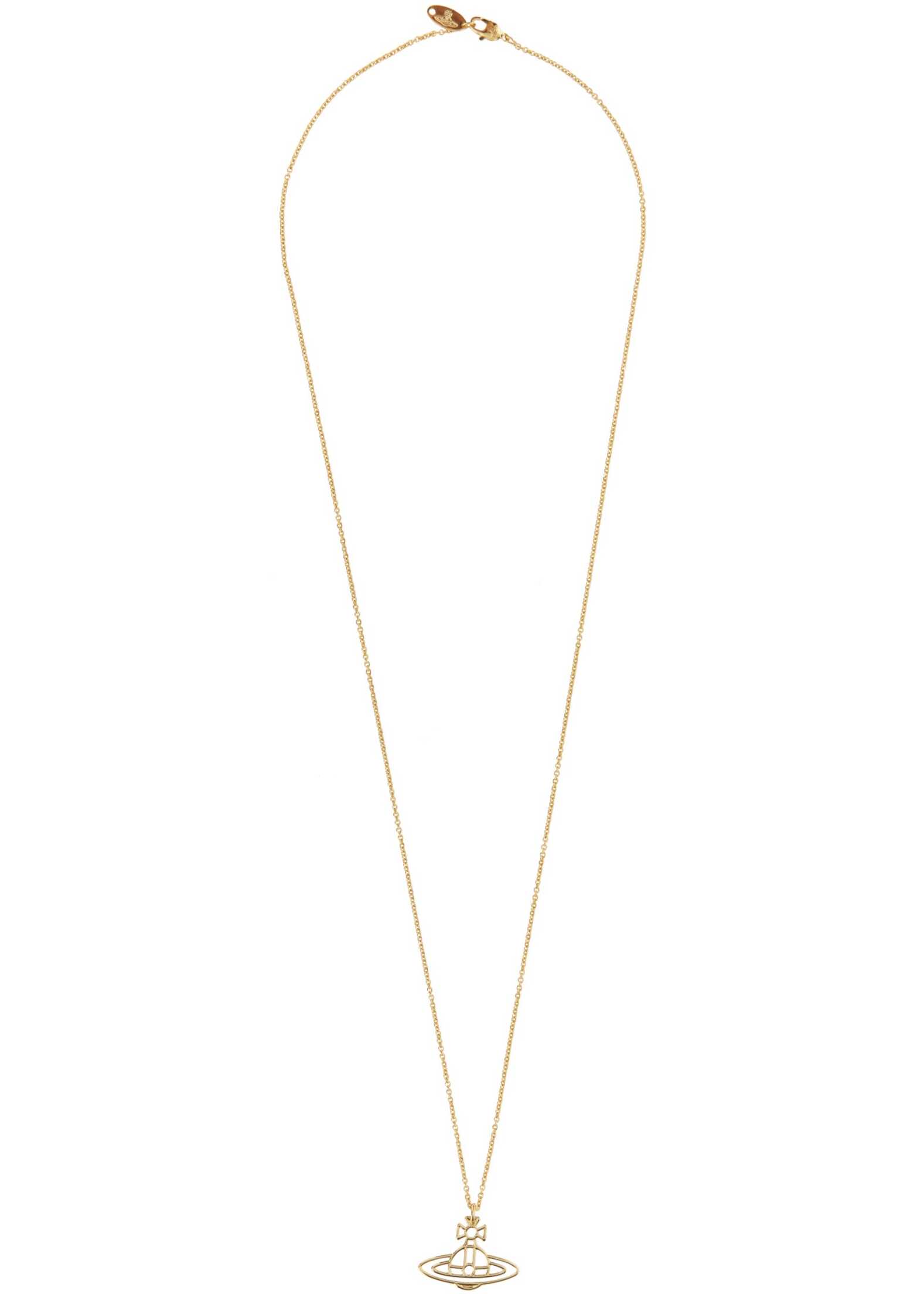 Vivienne Westwood Thin Necklace With Orb Pendant GOLD image1