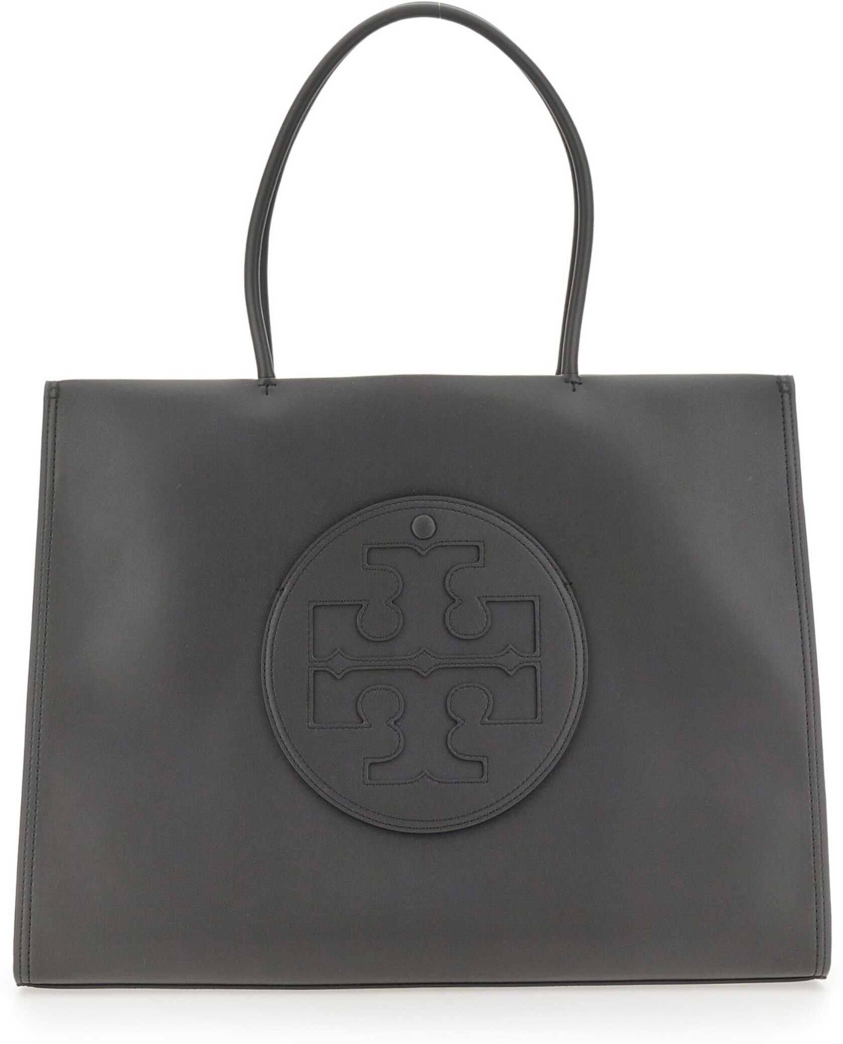 Tory Burch Ella Large Tote Bag BLACK