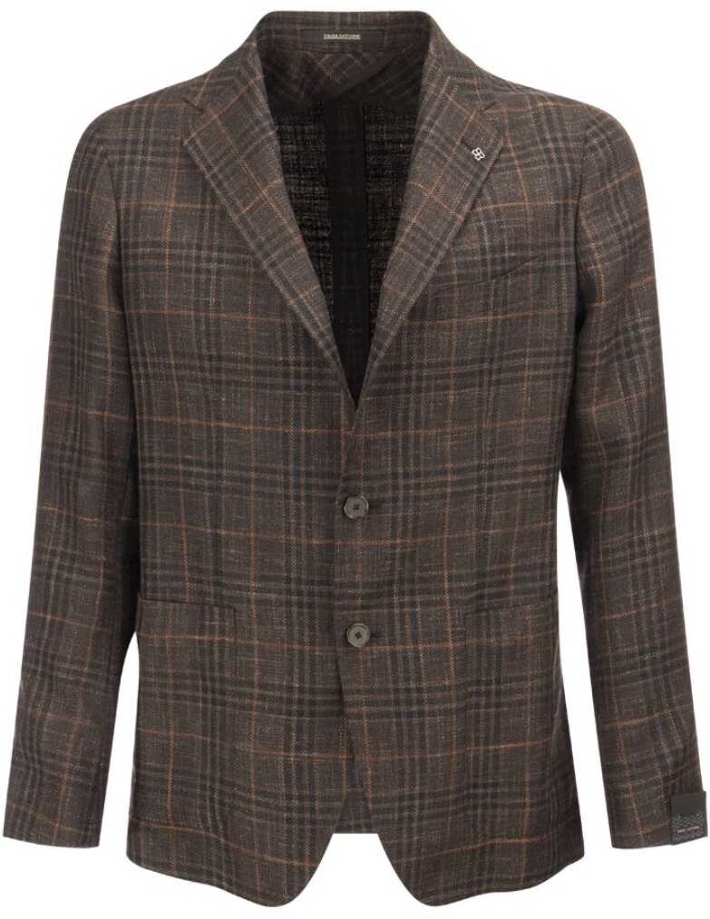 Tagliatore Wool Jacket BROWN