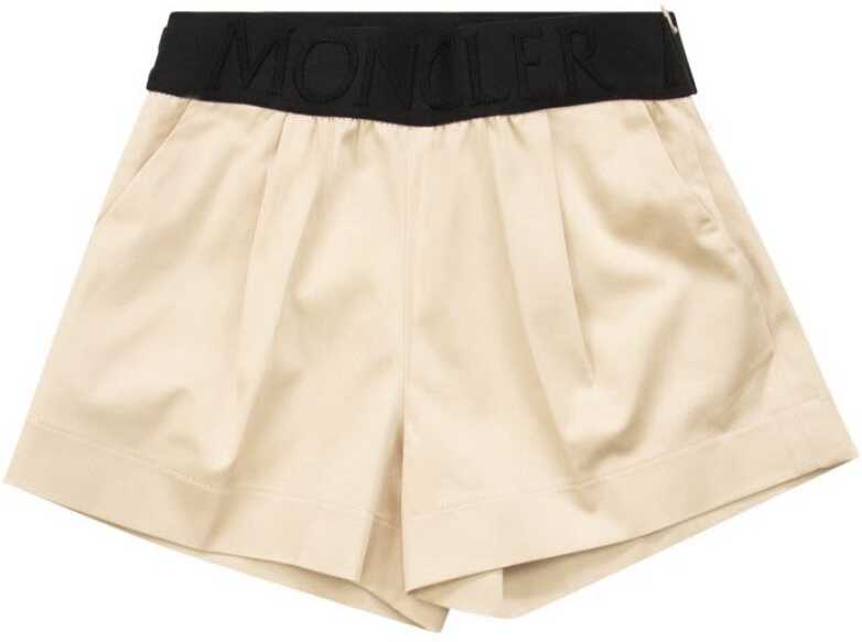 Poze Moncler Girls Cotton Shorts BEIGE