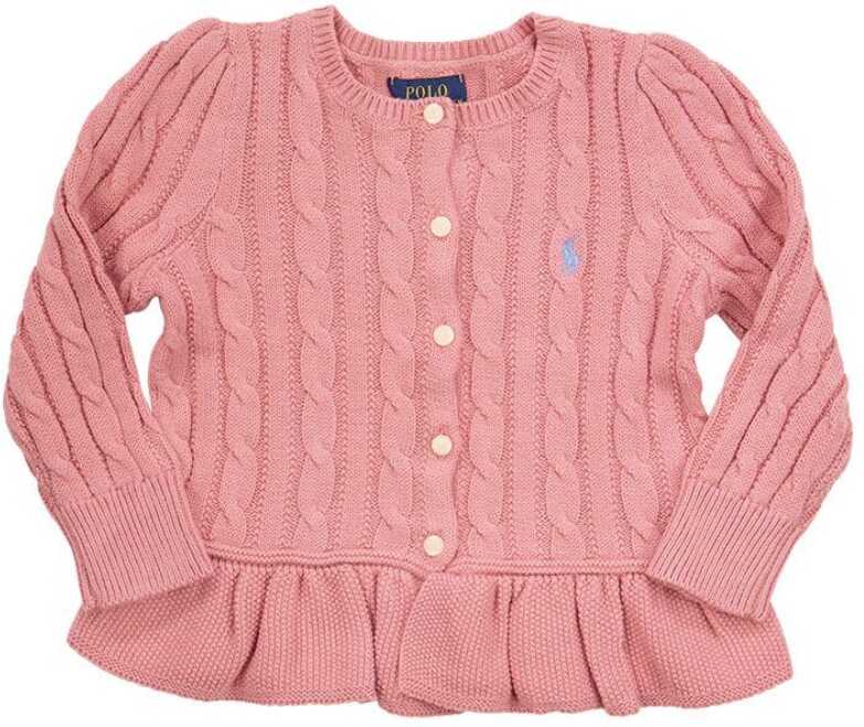 Poze Ralph Lauren Girls Cotton Sweater PINK