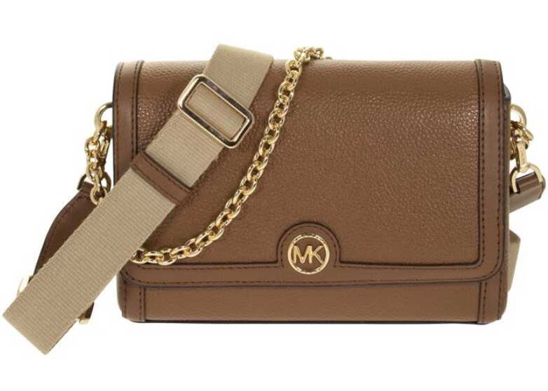 Michael Kors Leather Shoulder Bag BROWN