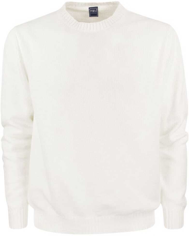 Fedeli Cotton Sweater WHITE