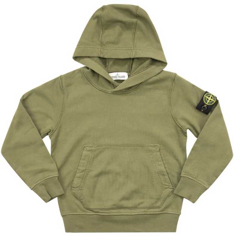 Stone Island Boys Cotton Sweatshirt GREEN