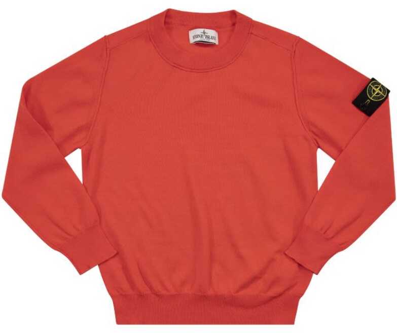 Stone Island Boys Cotton Sweater PINK