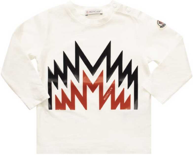 Moncler Boys Cotton T-Shirt WHITE