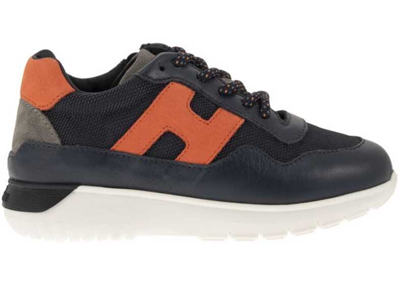Hogan Boys Other Materials Sneakers BLUE