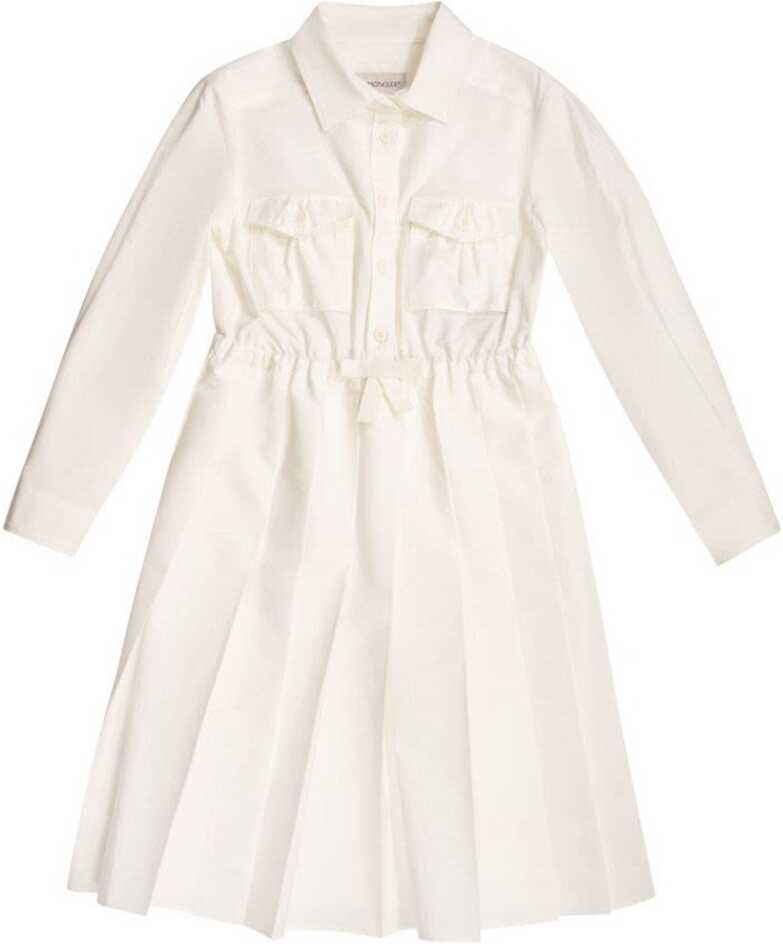 Poze Moncler Girls Cotton Dress WHITE