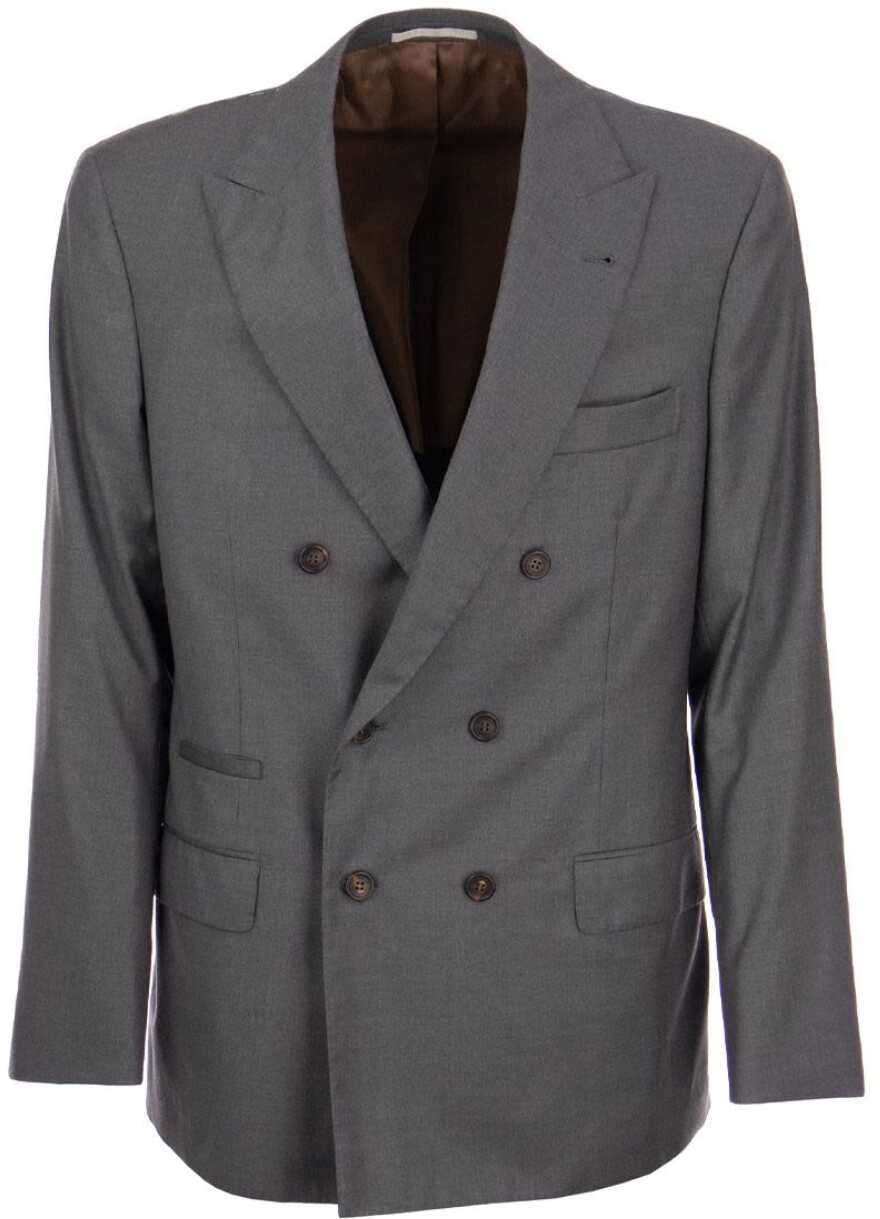 Brunello Cucinelli Wool Jacket GREY