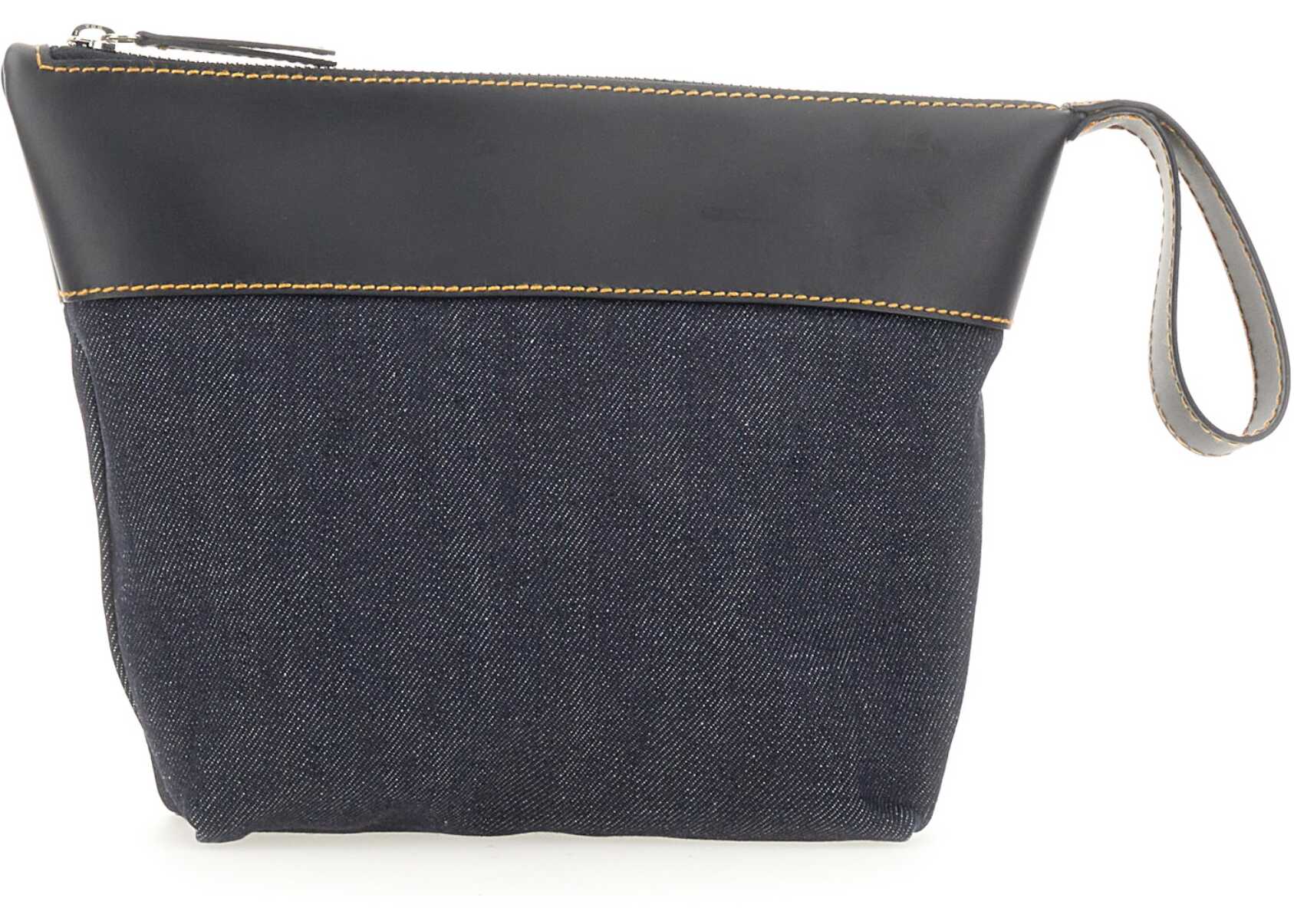 A.P.C. Axel Clutch With Print BLUE