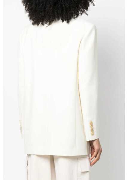 Sacouri Palm Angels Blazer With Knit Detail WHITE Femei (BM 9734963) 4