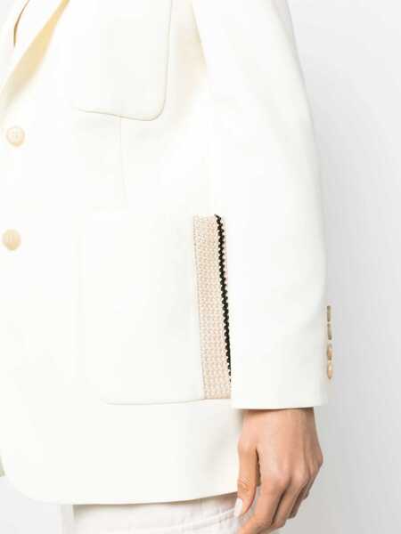 Sacouri Palm Angels Blazer With Knit Detail WHITE Femei (BM 9734963) 5