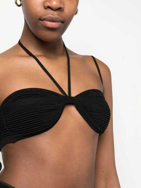 Bluze ANDREADAMO Top Mini BLACK Femei (BM 9734966) 5