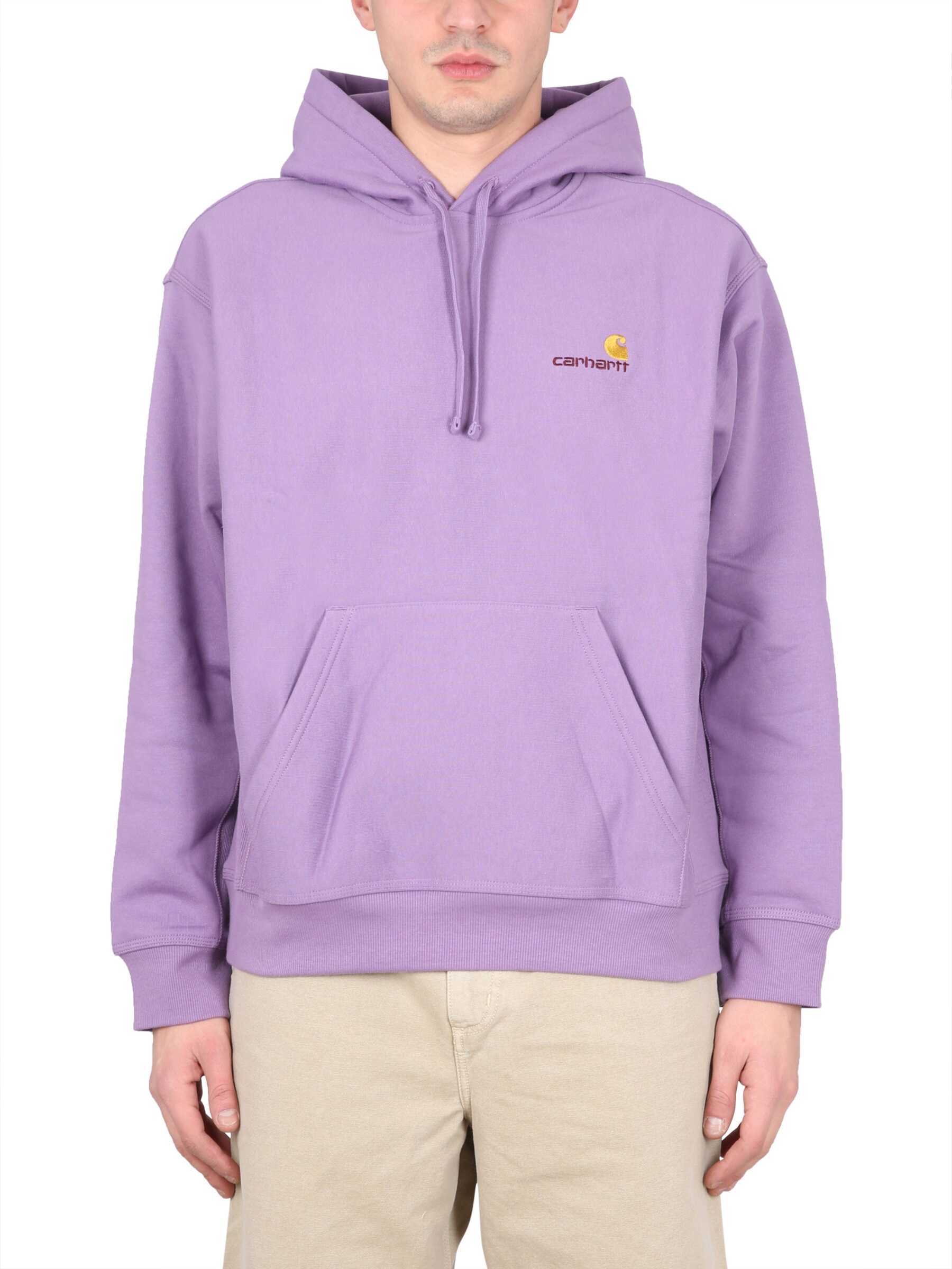 CARHARTT WIP Sweatshirt With Logo Embroidery PURPLE