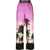 Palm Angels Pants With Sunset Print PURPLE