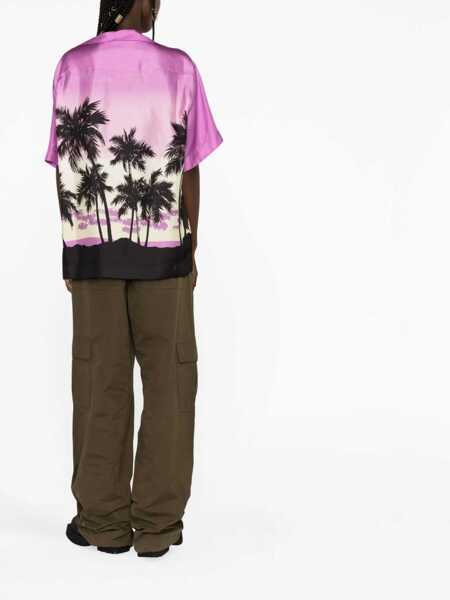 Camasi casual Palm Angels Sunset Print Shirt PURPLE Femei (BM 9735599) 3