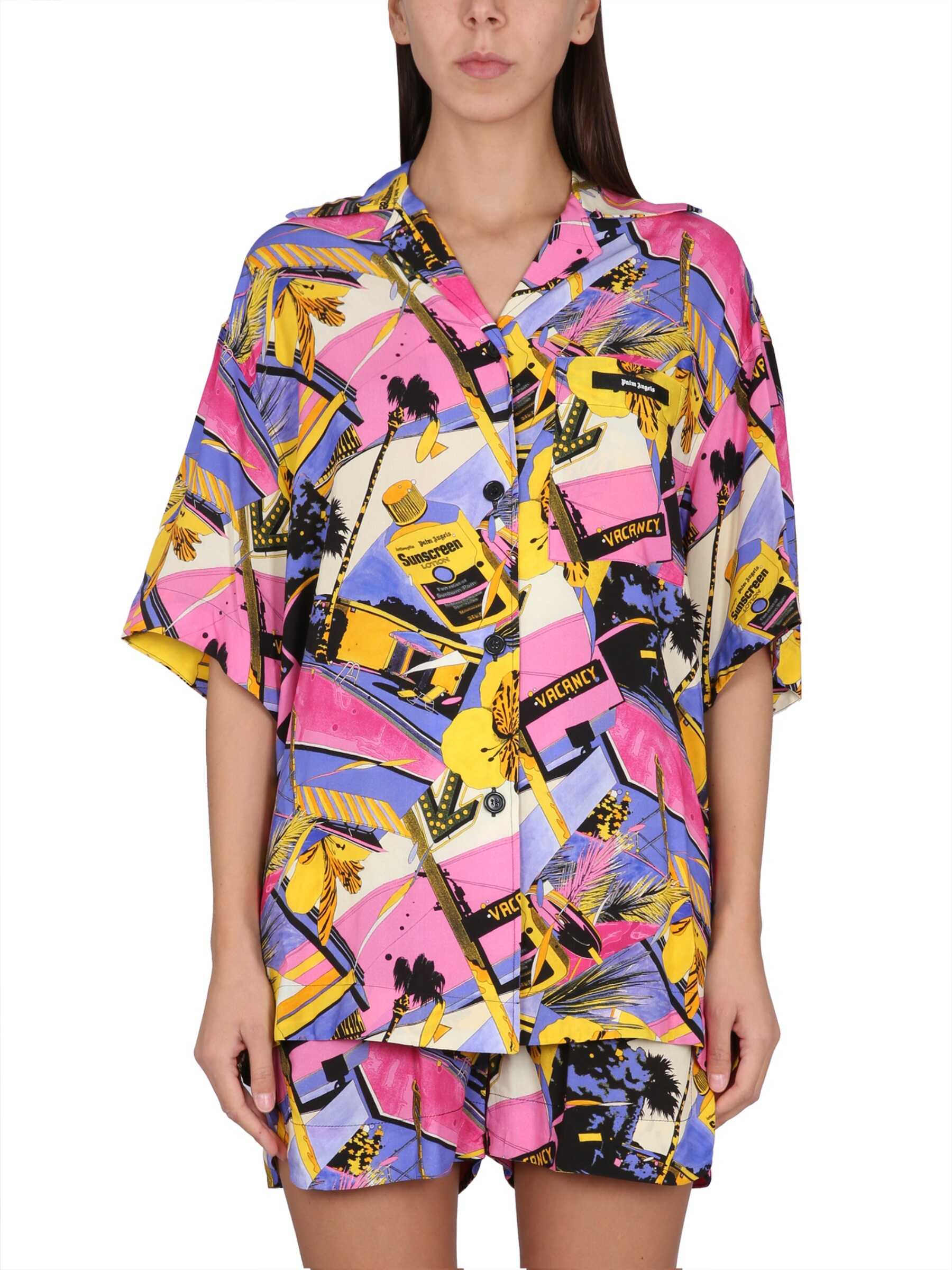 Palm Angels Miami Mix Print Shirt MULTICOLOUR