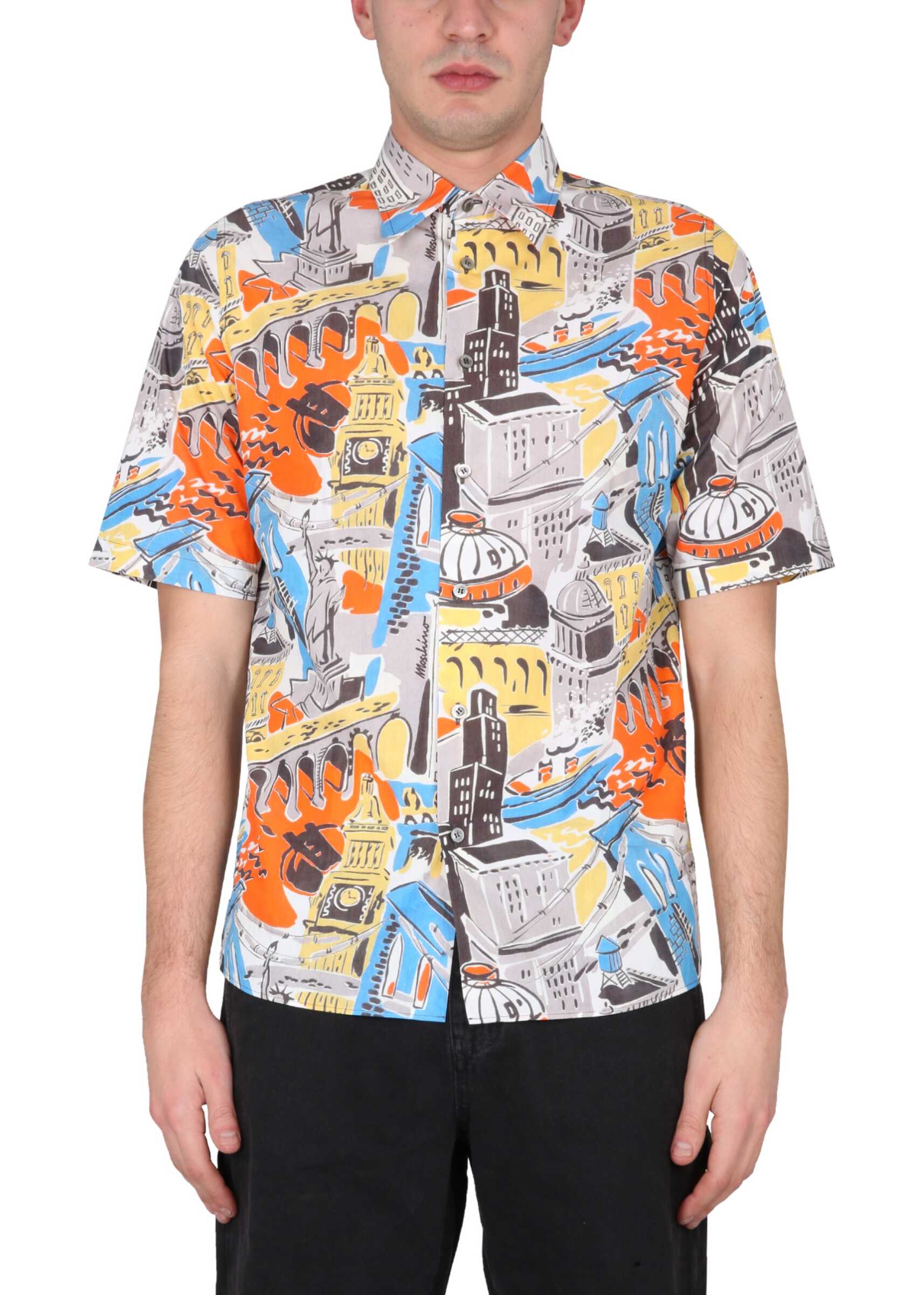 Moschino City Print Shirt MULTICOLOUR