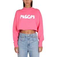 Bluze de trening Sweatshirt With Brushed Logo Print Femei