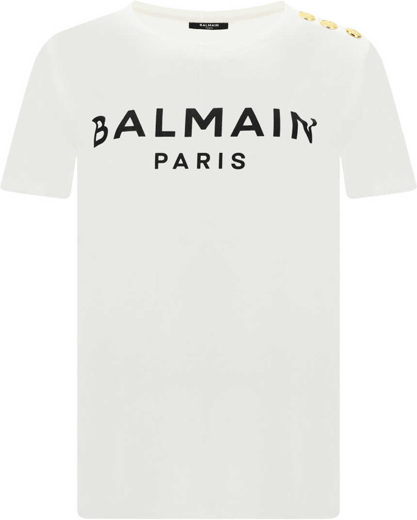 Balmain T-Shirt BLANC/NOIR
