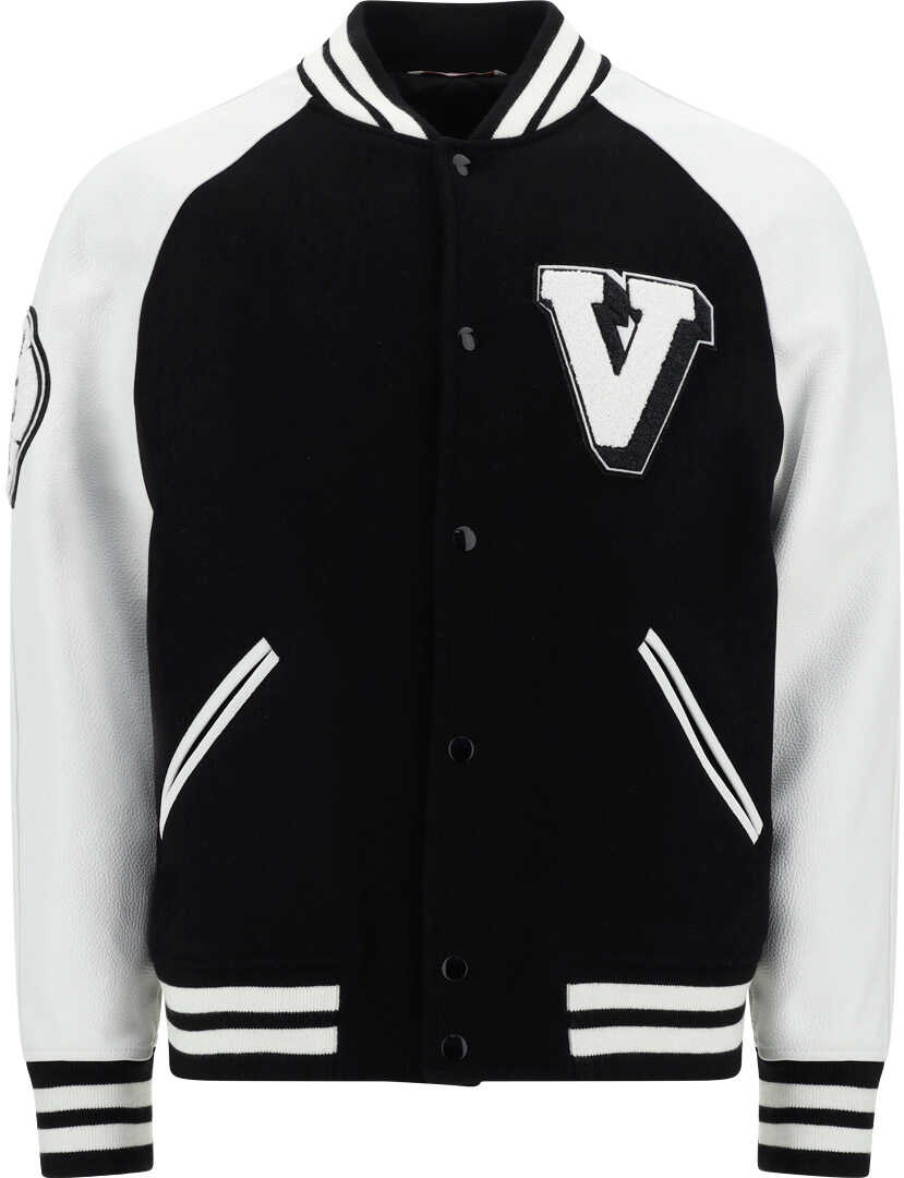 Valentino Garavani VCrew Bomber Jacket NERO/AVORIO