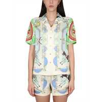 Camasi casual Printed Shirt Femei