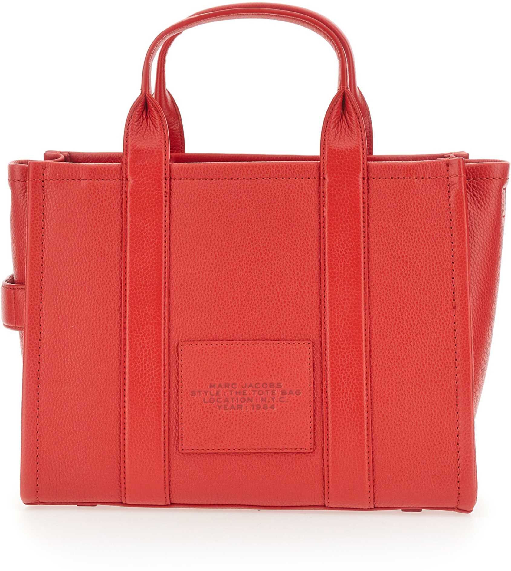 Marc Jacobs The Medium Tote Leather Bag RED