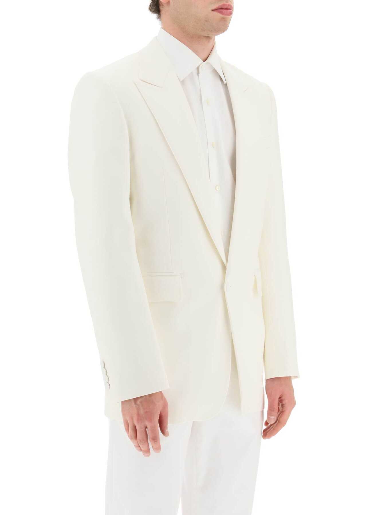 Alexander McQueen Tailored Wool Jacket SOFT WHITE Alexander