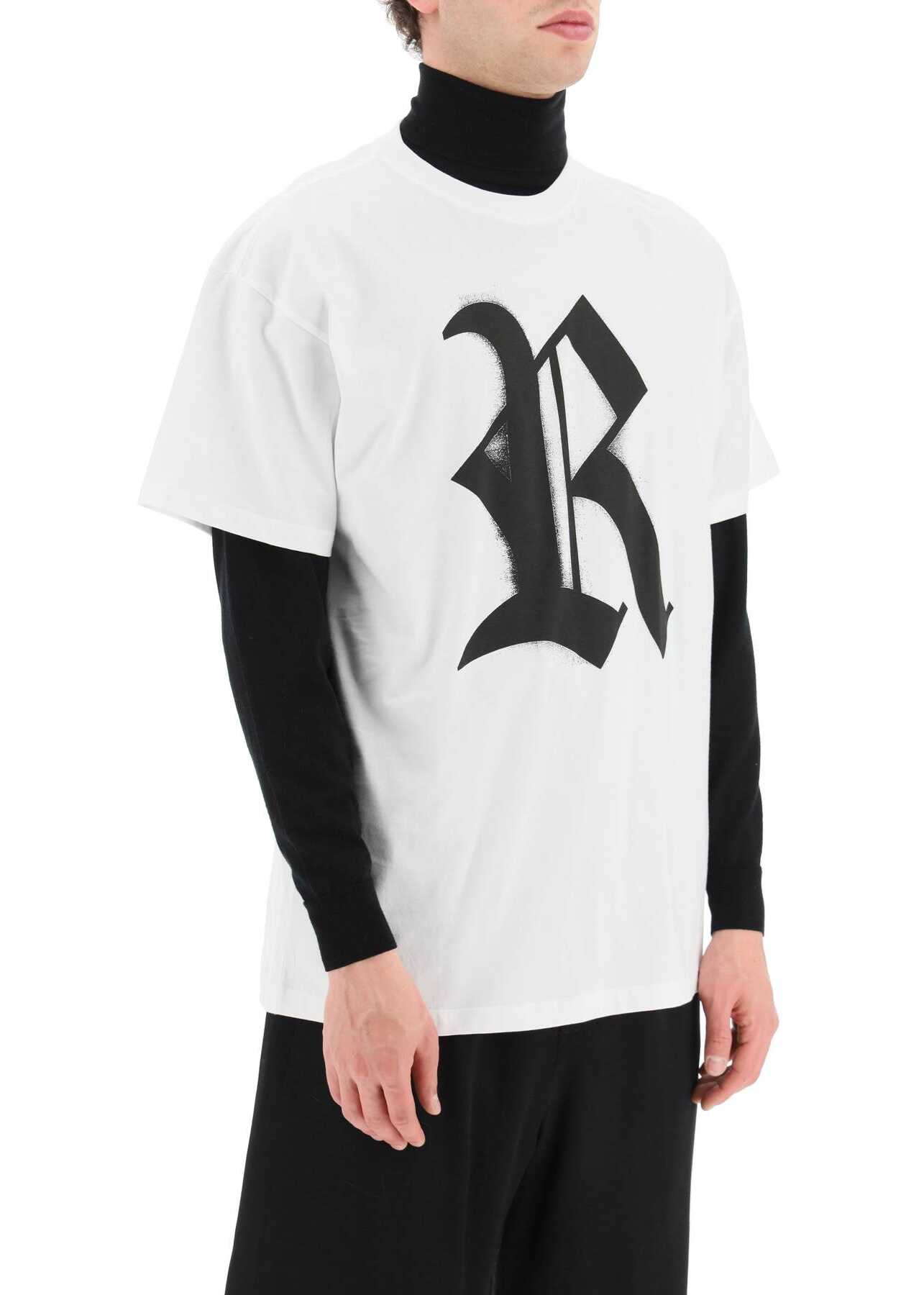 Raf Simons Logo Print T-Shirt WHITE