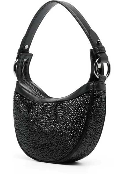 Genti de umar Versace Mini Hobo Bag With Crystals BLACK Femei (BM 9739490) 4
