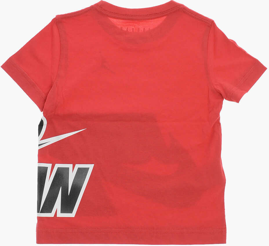 Tricouri Nike Air Jordan Acid Wash Printed Effect Crew-Neck T-Shirt Red Baieti (BM 9739658) 3