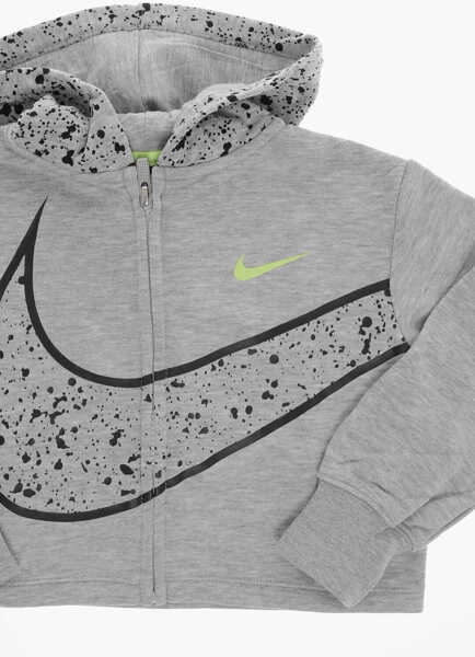 Bluze de trening Nike Hooded Sweatshirt With Contrast Logo Gray Baieti (BM 9741527) 2