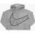 Nike Hooded Sweatshirt With Contrast Logo Gray