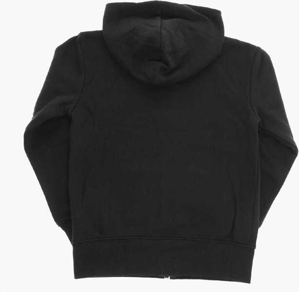 Bluze de trening Nike Brushed Cotton Hooded Sweatshirt With Zip Closure Black Baieti (BM 9741635) 3