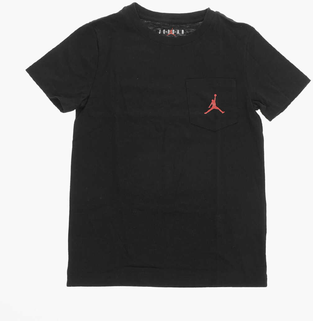 Nike Air Jordan Crew-Neck T-Shirt With Breast Pocket Black