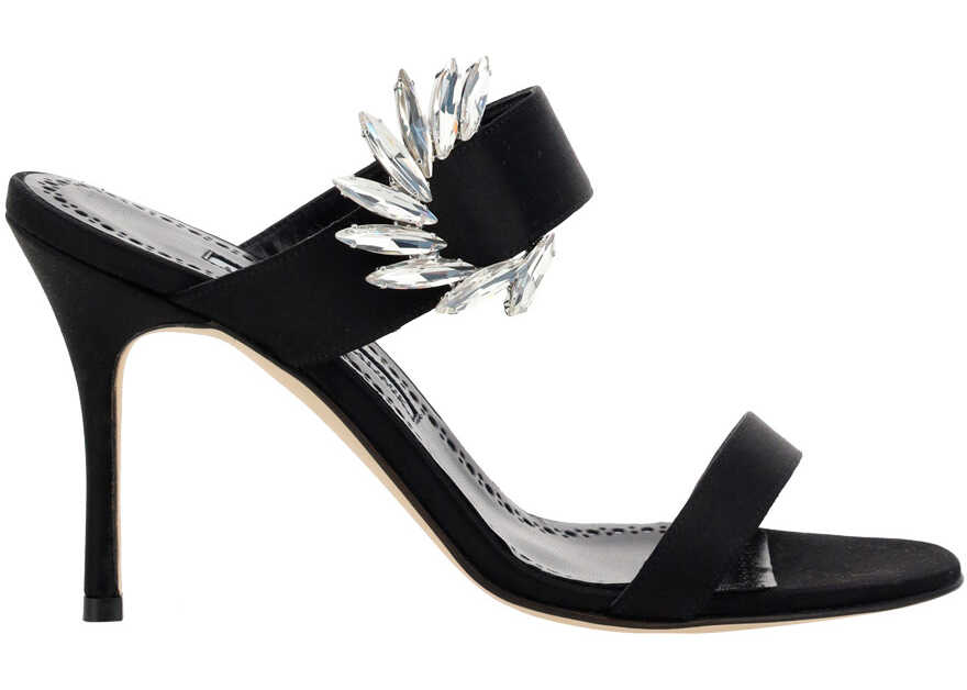 Manolo Blahnik Chivela Sandals BLCK/YOTH