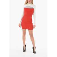 Rochii scurte Cout-Out Ribbed M-Nashville Mini Bonycon Dress Femei