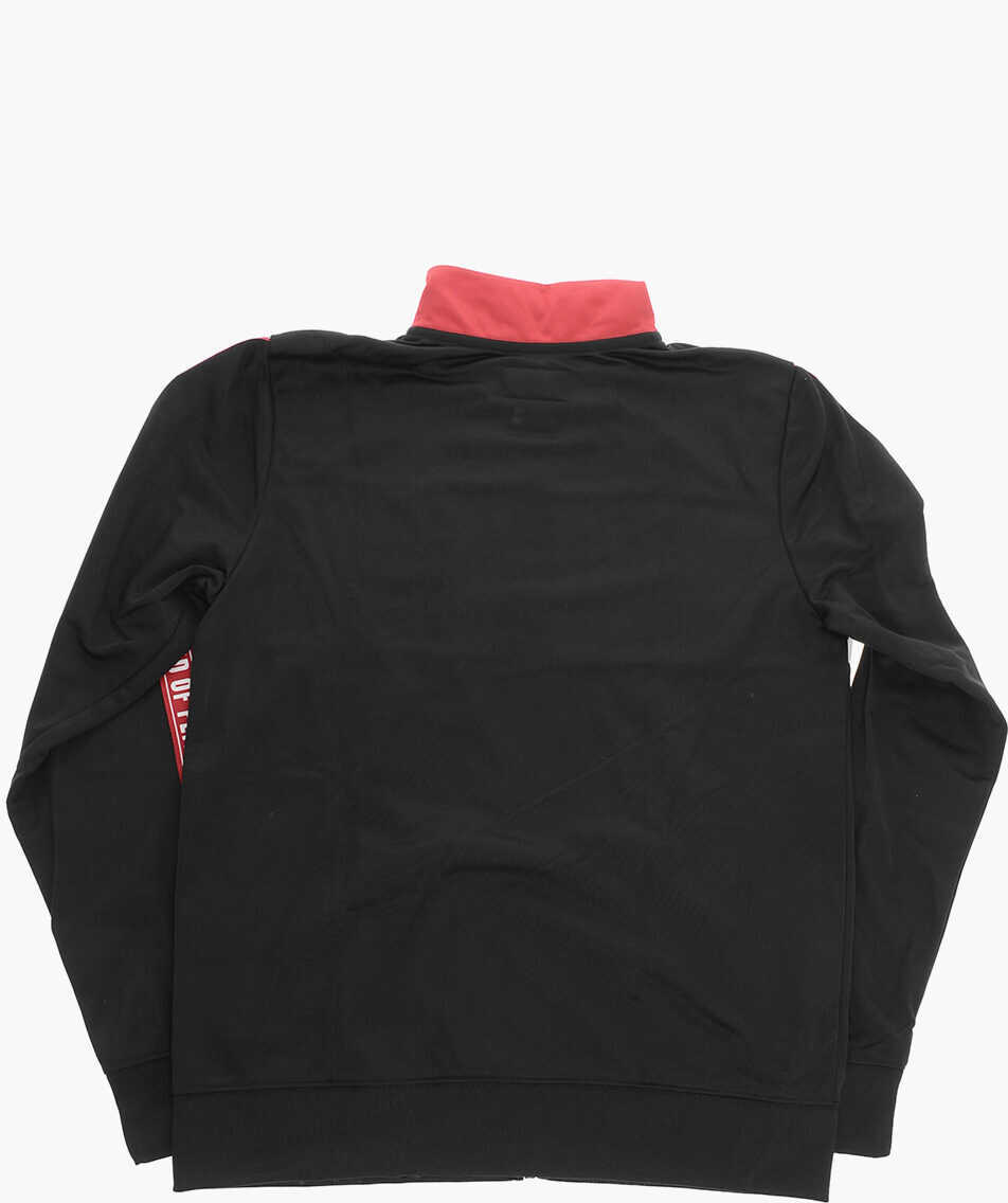 Bluze de trening Nike Air Jordan Logoed Contrasting Band Sweatshirt With Zip Closu Black Baieti (BM 9741878) 3