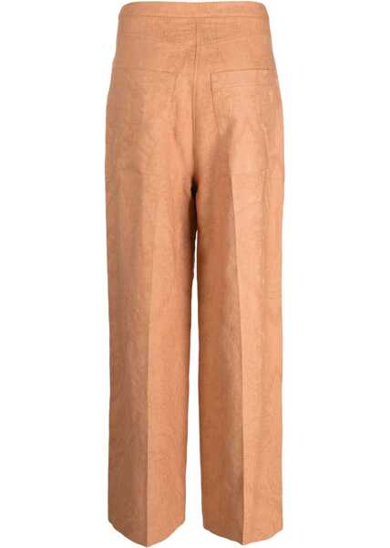 Pantaloni casual ALYSI Pants Ajoure BROWN Femei (BM 9742019) 2