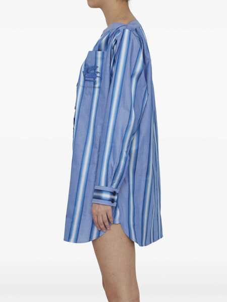 Rochii elegante ETRO Striped Shirt Dress LIGHT BLUE Femei (BM 9742382) 3