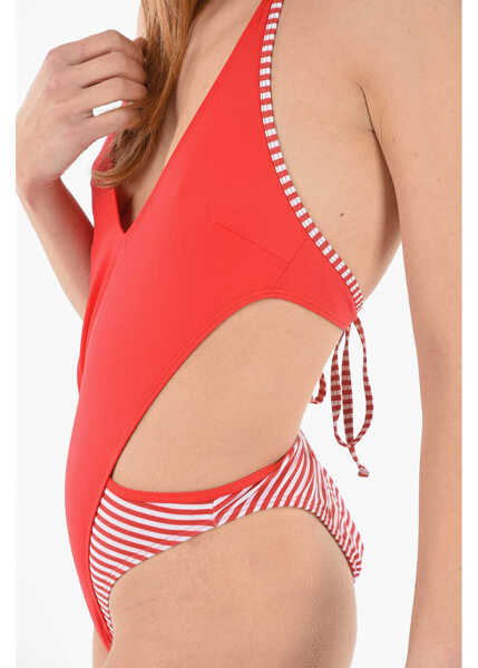 Costume de baie intregi Diesel Striped Details Leggy Silhouette Bfsw-Katrien One Piece Swim Red Femei (BM 9742517) 3